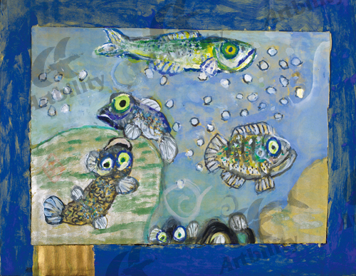 アートビリティ 菊池川の魚