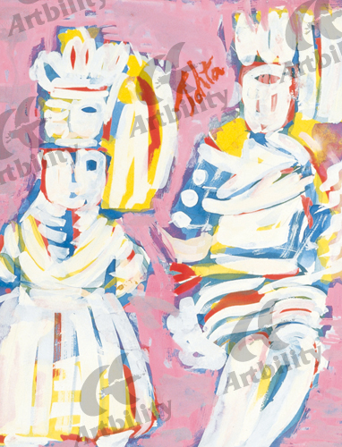 登録作品のストライプの人