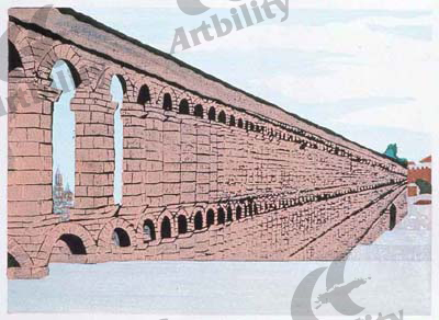 登録作品のゼゴビアの水道橋（スペイン）