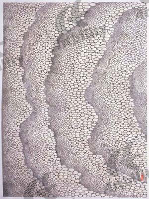 アートビリティ 石ころ渚の図