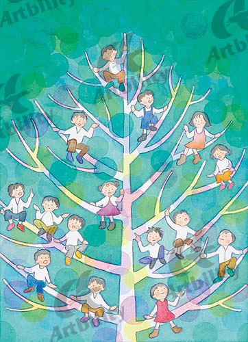 登録作品のたわわに実った子供達