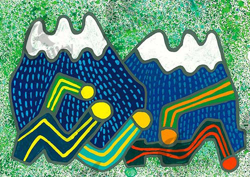 登録作品の山でダダンス