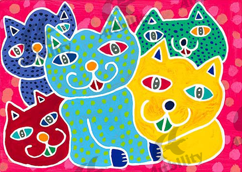 登録作品のネコにネコがネコだらけ